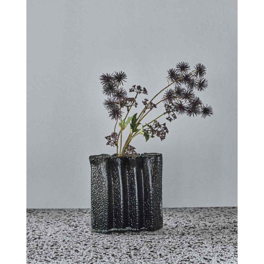 House Doctor Zuri Vase H21 cm, Deep Forest