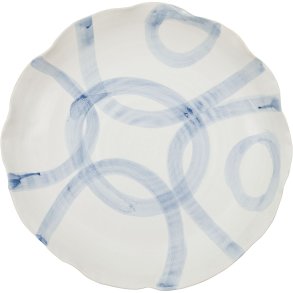 House Doctor Isa Bakke �40 cm, Hvid/Lysebl�