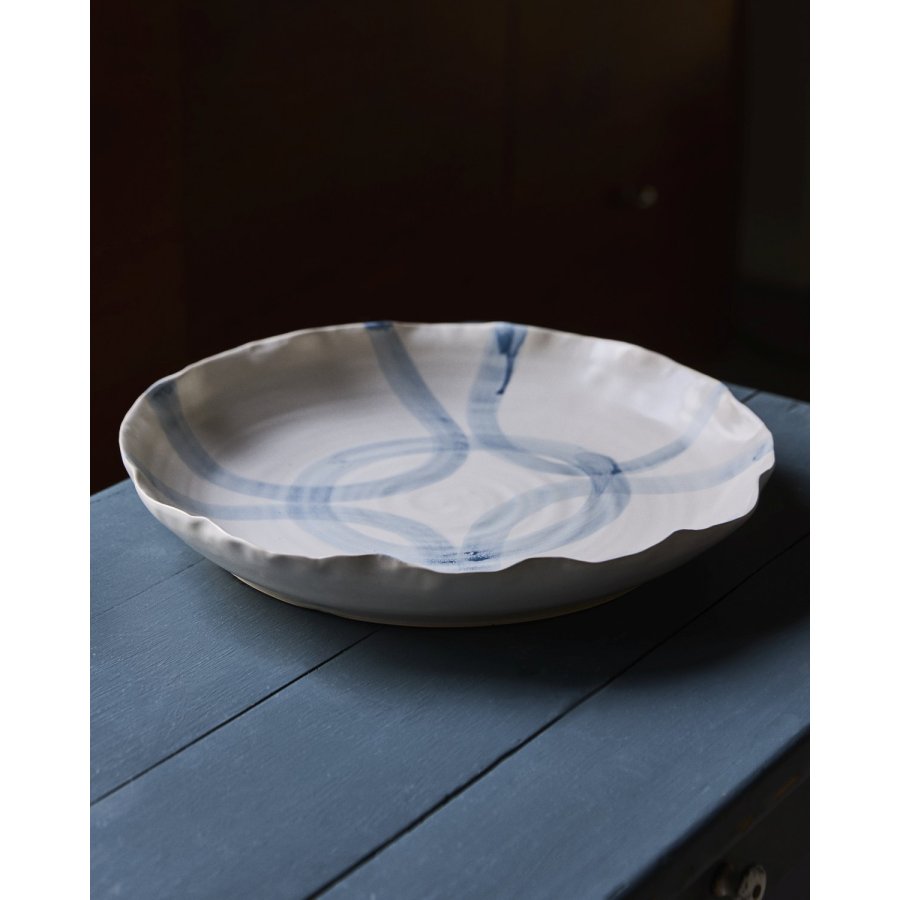 House Doctor Isa Bakke �40 cm, Hvid/Lysebl�
