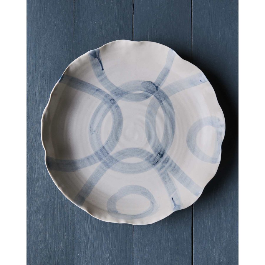 House Doctor Isa Bakke �40 cm, Hvid/Lysebl�