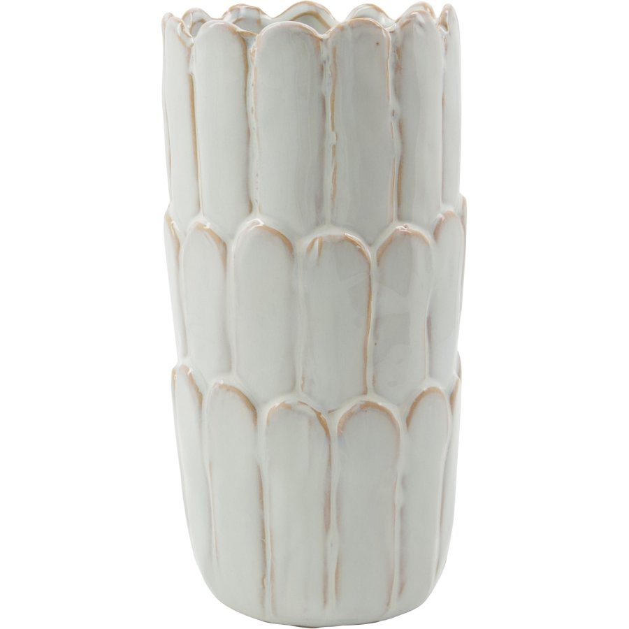 House Doctor Ezra Vase H25 cm, R�hvid