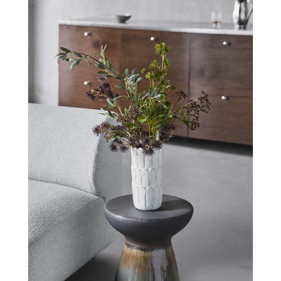 House Doctor Ezra Vase H25 cm, R�hvid