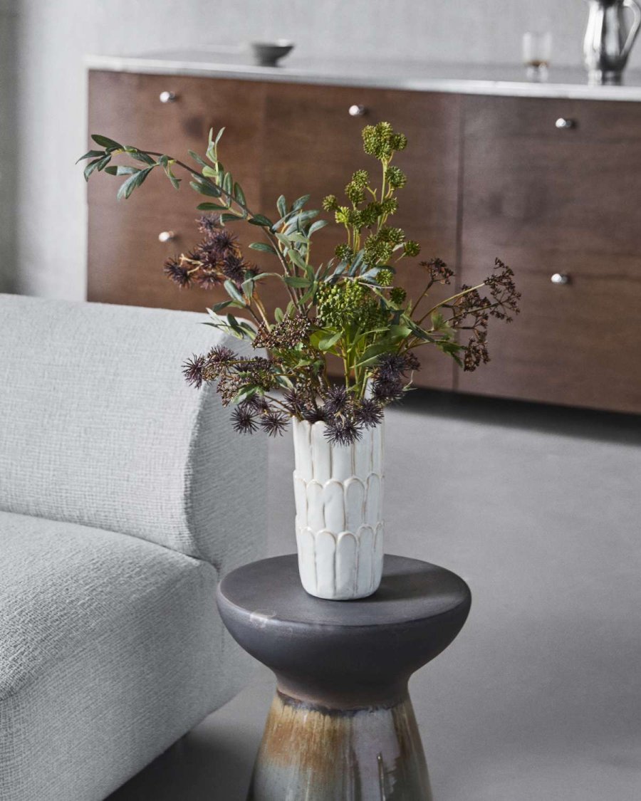 House Doctor Ezra Vase H25 cm, R�hvid