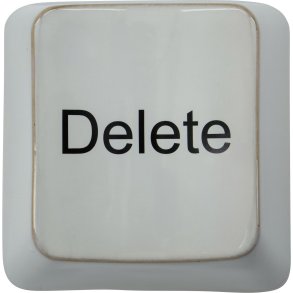 House Doctor Delete Wall Art 18x18 cm, R�hvid