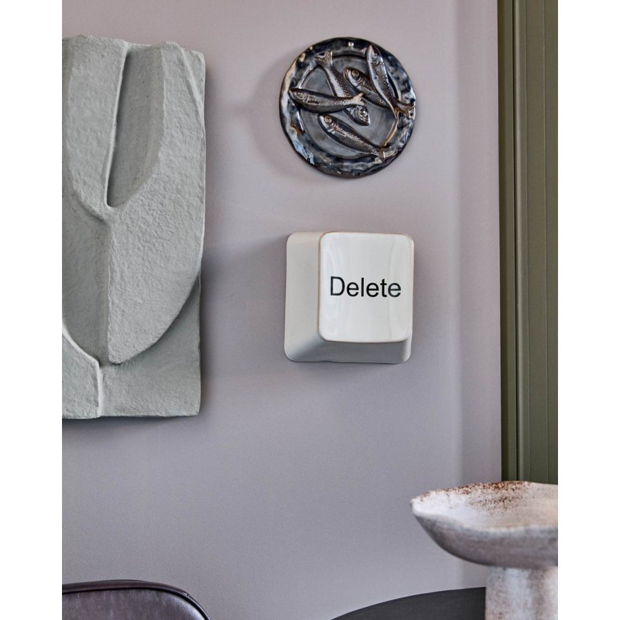 House Doctor Delete Wall Art 18x18 cm, R�hvid