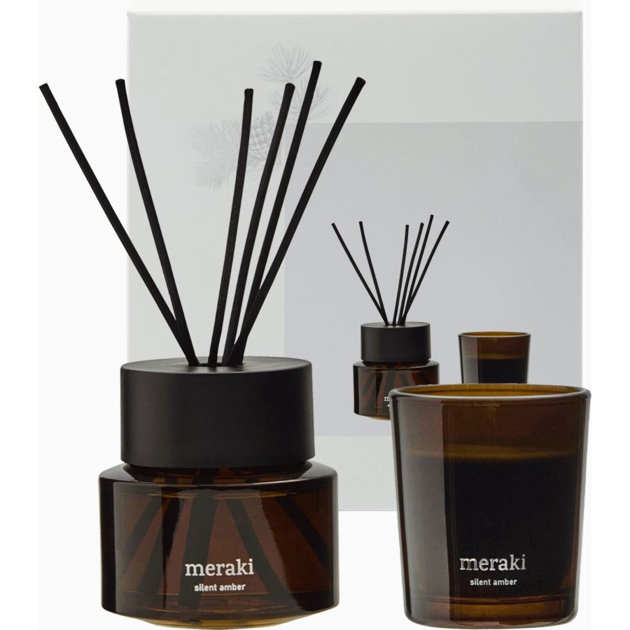 Meraki Gave�ske m. Duftpinde & Duftlys, Silent Amber