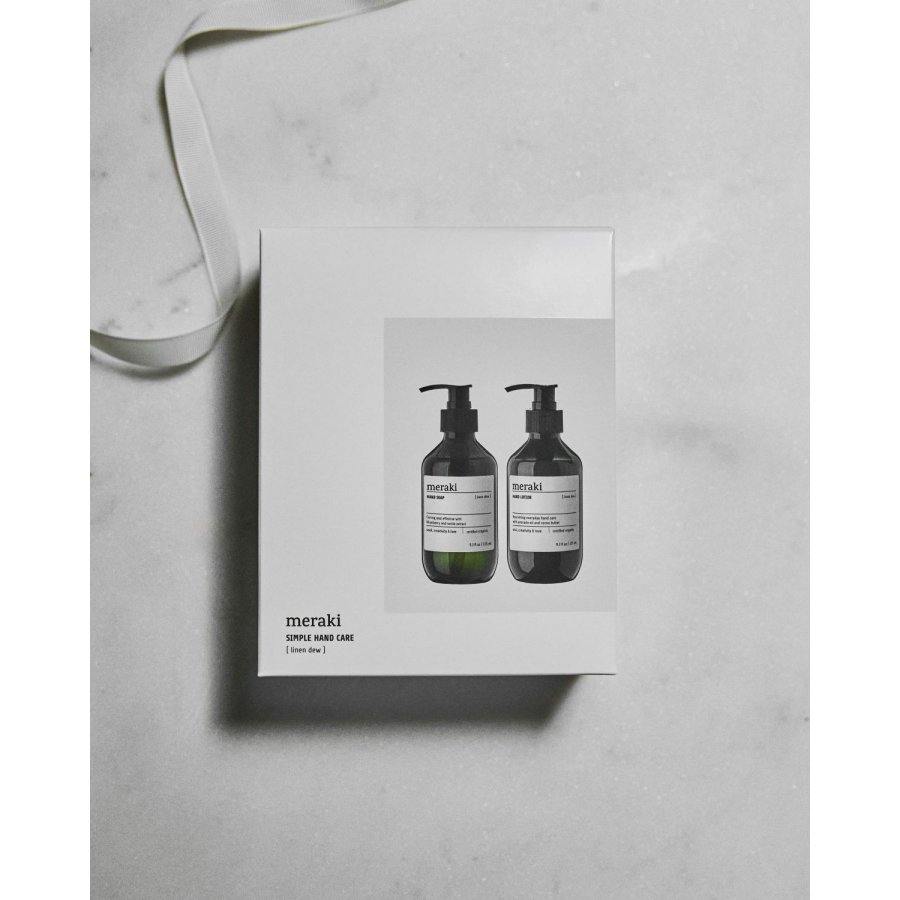 Meraki Geschenkbox mit Handseife und -lotion, Linen Dew