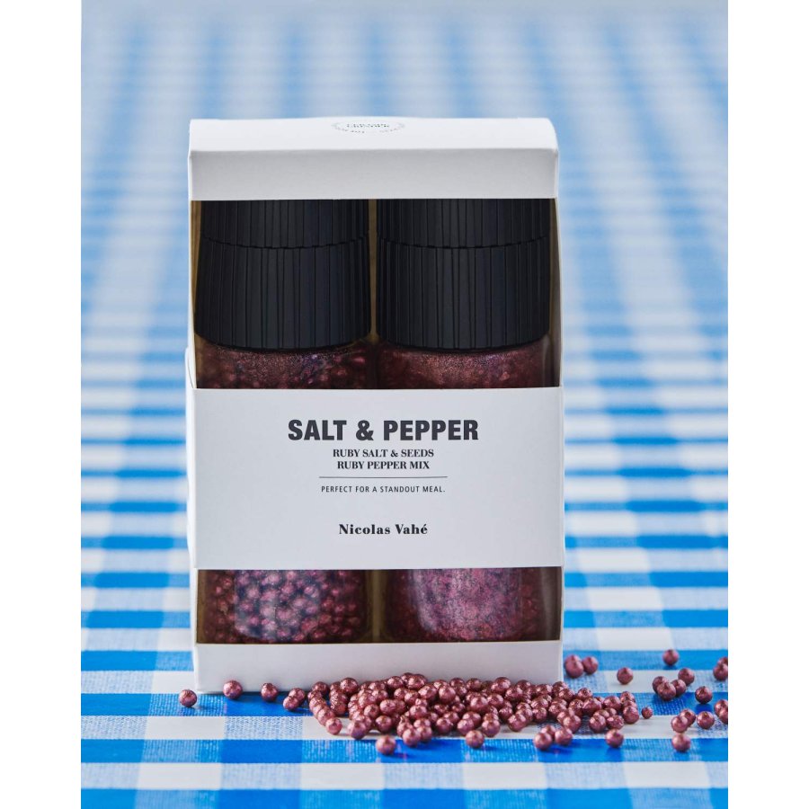 Nicolas Vah&eacute; Geschenkbox mit Ruby Salt & Seeds und Pfeffermix