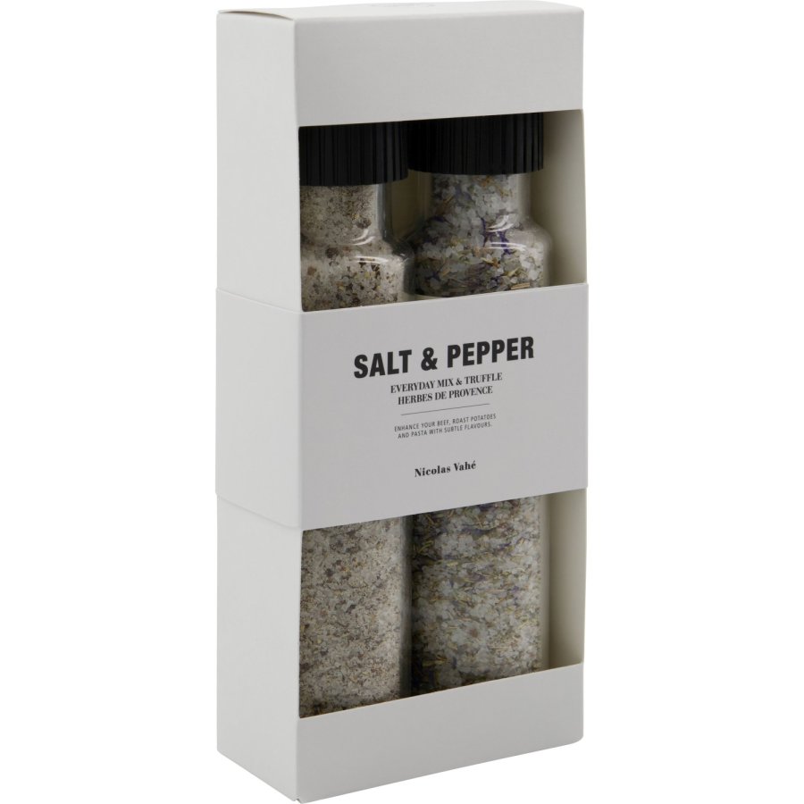 Nicolas Vah&eacute; Geschenkbox mit Salz und Pfeffer, Everyday Mix & Truffle/Herbs De Provence