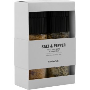 Nicolas Vah&eacute; Geschenkbox mit Salz und Pfeffer, Salt Chilli/Pepper & Garlic