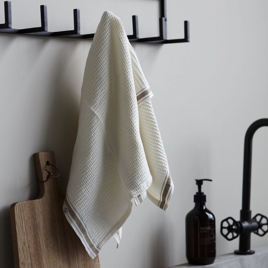 House Doctor Bihar Geschirrtuch 2er Set 75x55 cm, Nougat