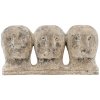 House Doctor Ancient Head Kunstvrk 28 cm, Gr/Brun