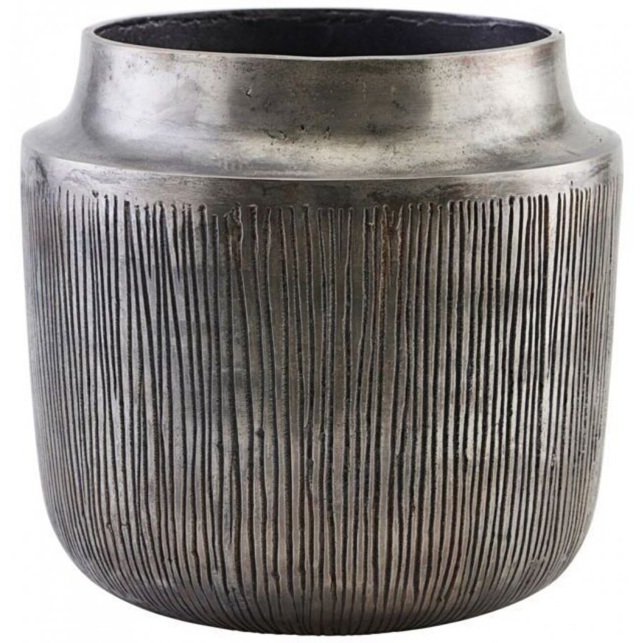 House Doctor Vase/Urtepotte Heylo 23 cm, Slv oxideret