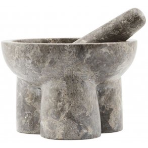 House Doctor Kulti Mrser mit Stel, Grau/Braun