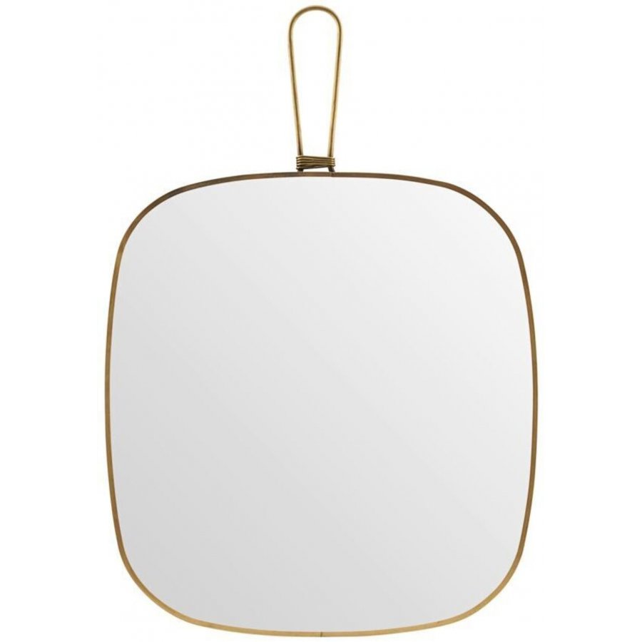 Meraki Spejl m. Ramme 26x28 cm, Antik Messing