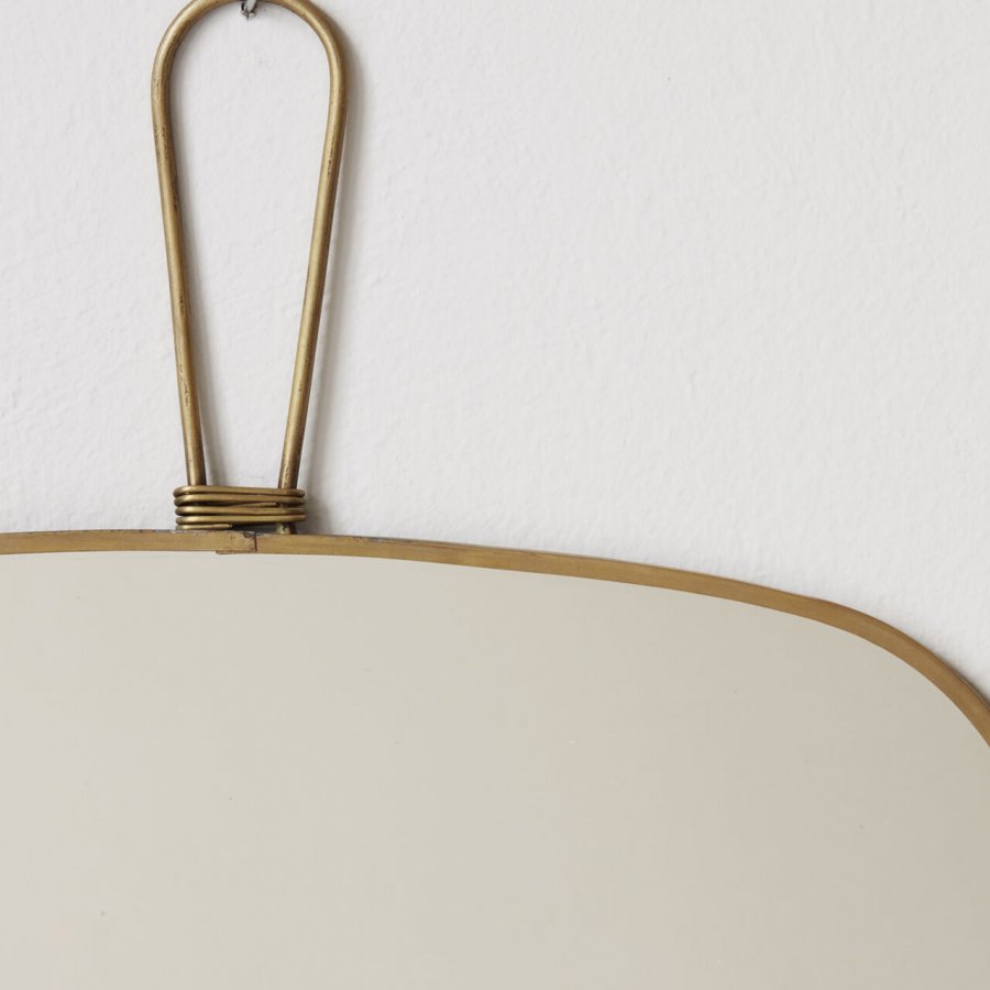 Meraki Spejl m. ramme 30x20 cm, Antik messing