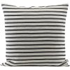 House Doctor Stripe Kissenbezug 60x60 cm, Schwarz/Grau