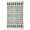 House Doctor Block Teppich 60x90 cm, Grau/Schwarz