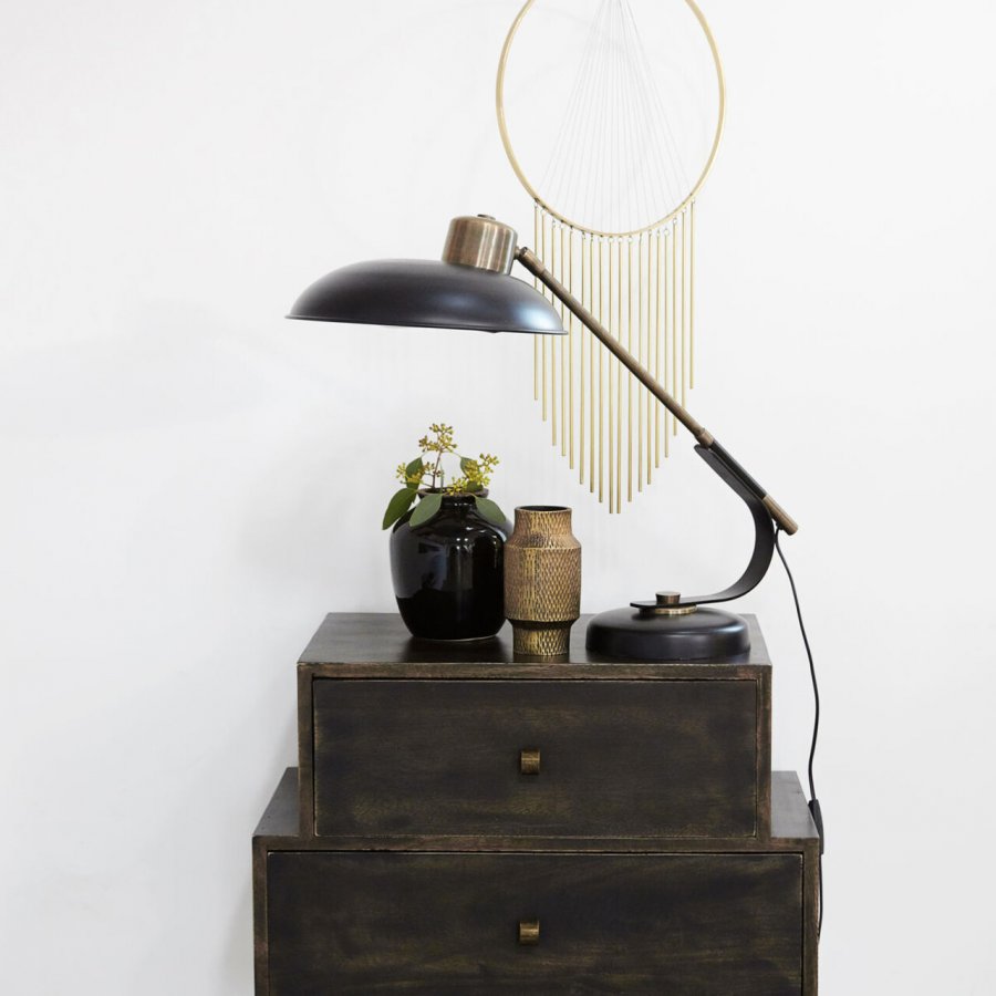 House Doctor Kommode Club 80 cm, Sort bejdset