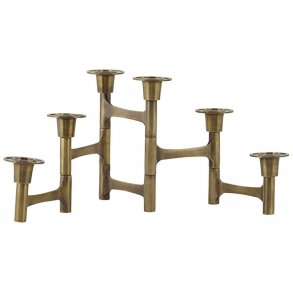 House Doctor Move Kerzenhalter mit 6 Armen, Messing