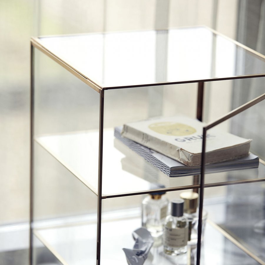 House Doctor Kabinet Glass H56,6 cm, Messing