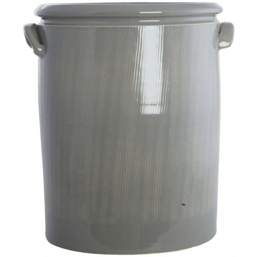 House Doctor Pottery Urtepotte XL 36 cm, Lysegr