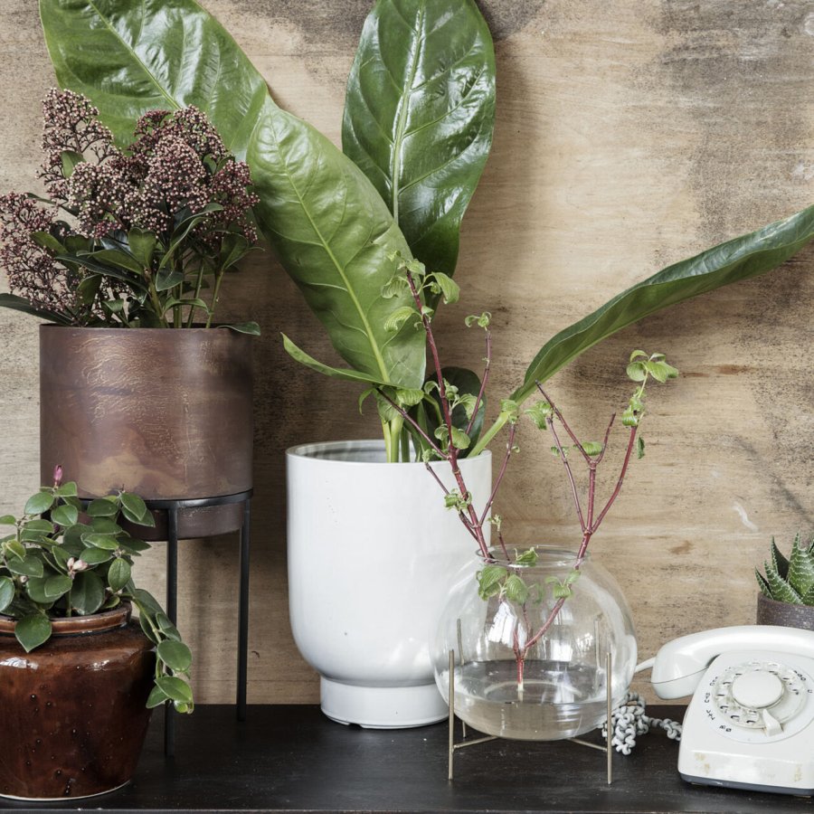 House Doctor Urtepotte Pot 20 cm, Hvid