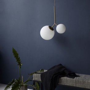 House Doctor Twice Lampe 47 cm, Hvid