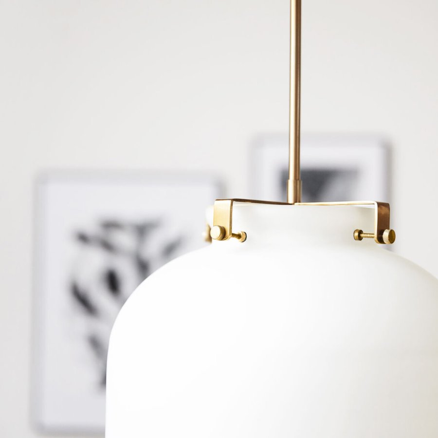 House Doctor Ball Lampe 30 cm, Hvid