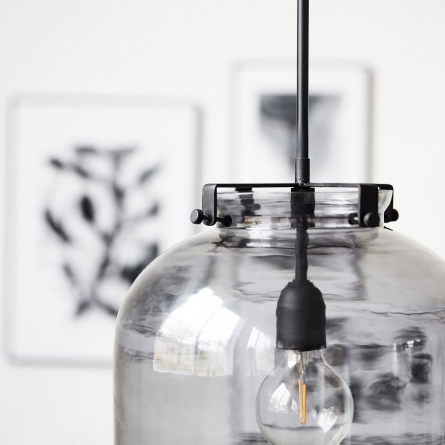 House Doctor Ball Lampe 30 cm, Grau