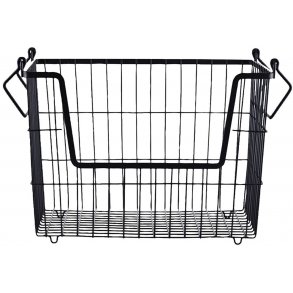 House Doctor Taw Korb H23,5 cm, Mattschwarz