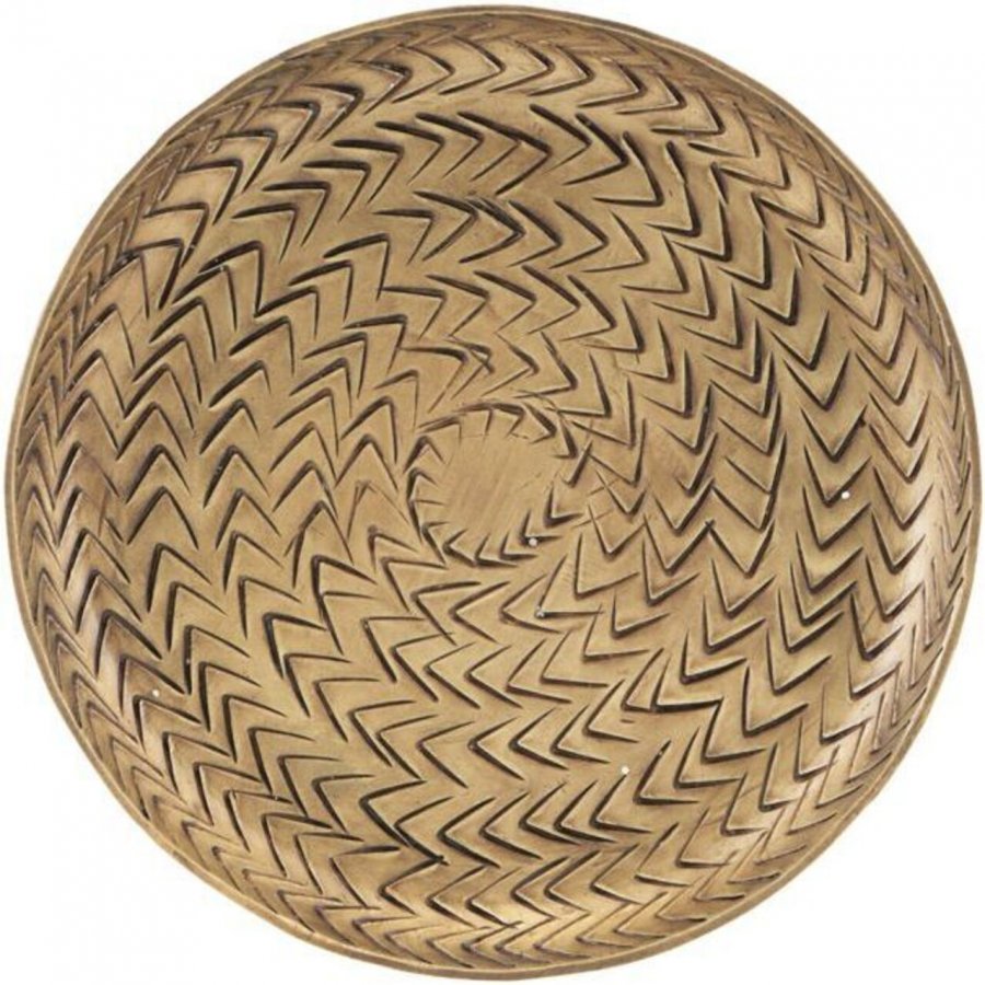 House Doctor Rattan Tablett �12 cm, Messing-Finish