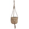 House Doctor Urtepotte Wowen 30 cm, Metal Rattan Jute