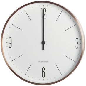 House Doctor Clock Couture Vgur 30 cm, Hvid/Guld