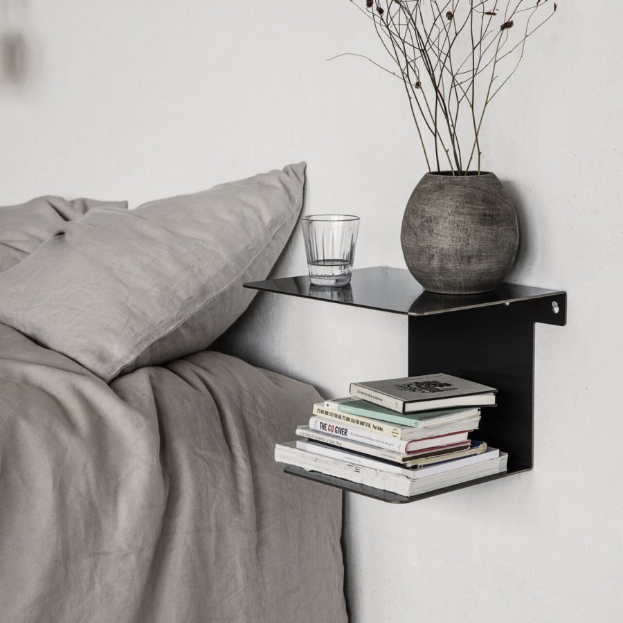 House Doctor Book Hylde 22,5 cm, Sort antik
