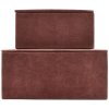 House Doctor Aufbewahrungsbox Suede 2er Set, Gebrannter Henna