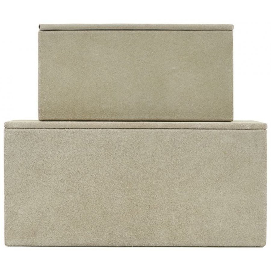 House Doctor Opbevaring Suede 2 stk, Gr