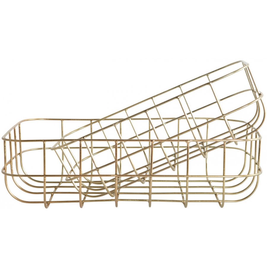 House Doctor Simply Kurve Lille 2 stk, Blank guld