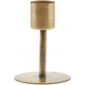 House Doctor Anit Lysestage H7 cm, Antik Messing
