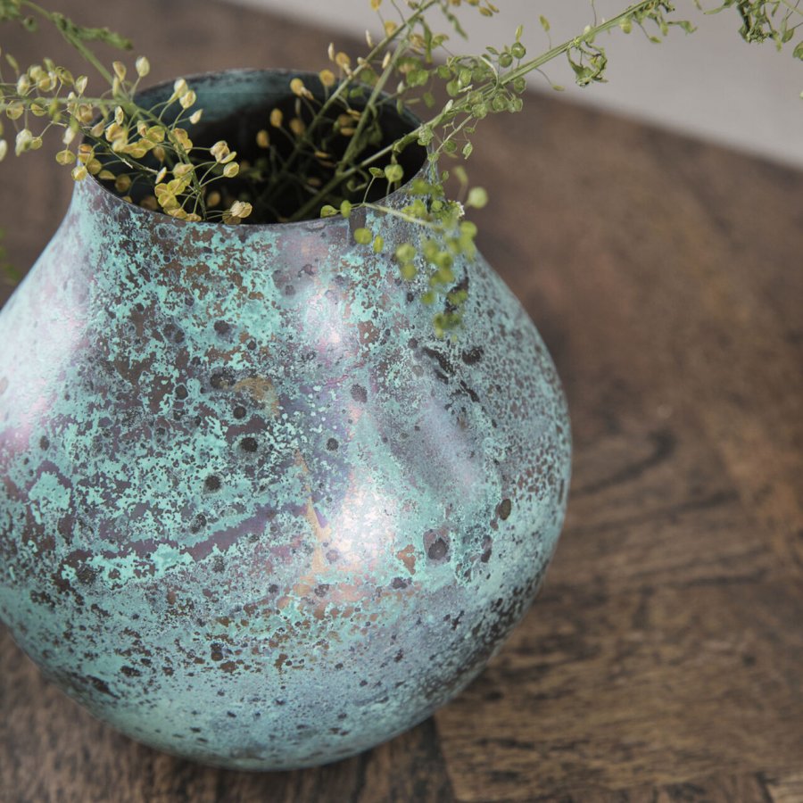 House Doctor Vase Kojo 12 cm, Turkis