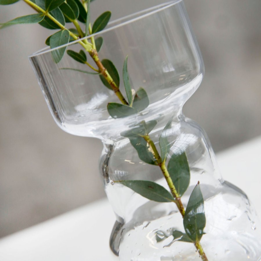House Doctor Cinth Vase 20 cm, Klar