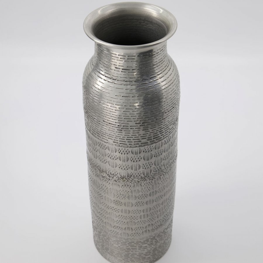 House Doctor Fenja Vase H34 cm, Antik Silber