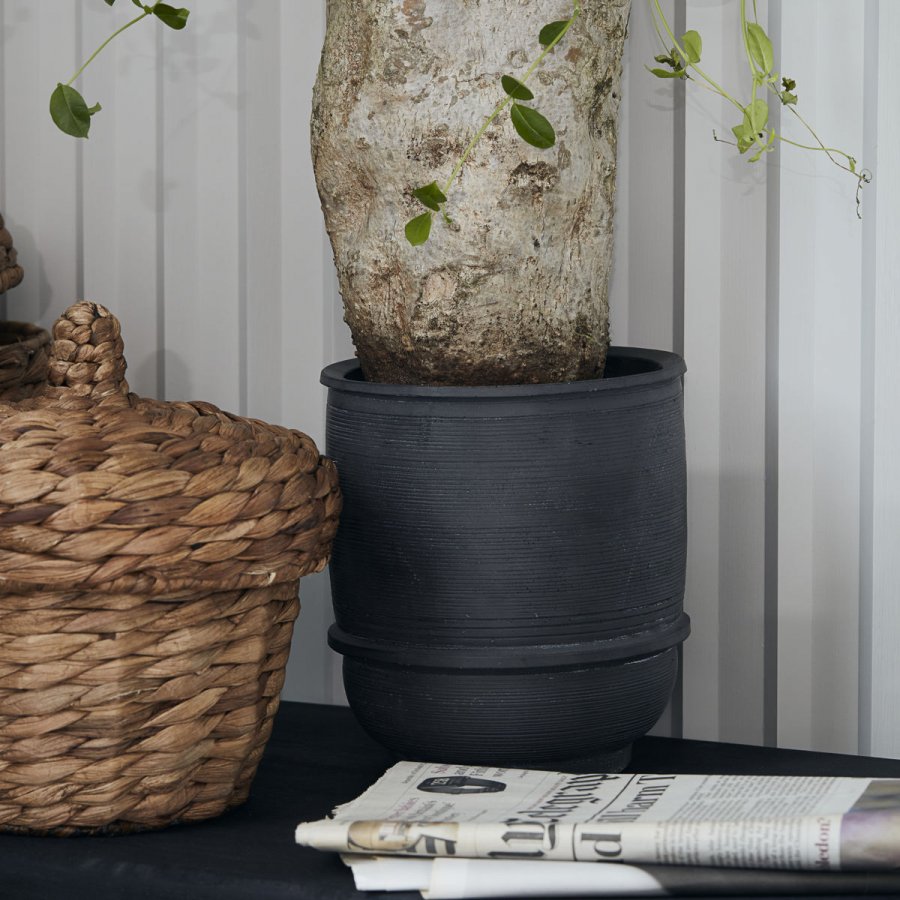House Doctor Blumentopf Ground H20 cm, Beton