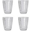 Nicolas Vah Groove Wasserglas 4er Set 10 cm, klar