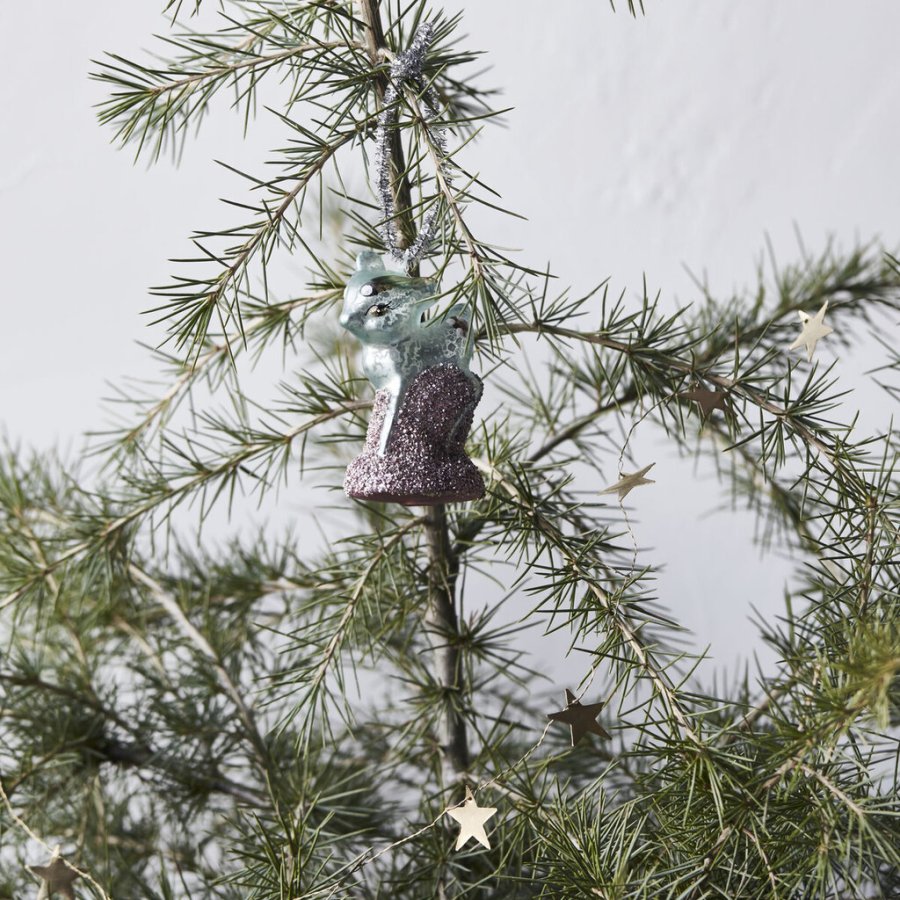 House Doctor Deer Julepynt H8,5 cm, Lysebl�