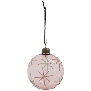 House Doctor Star Julepynt �8 cm, Pink
