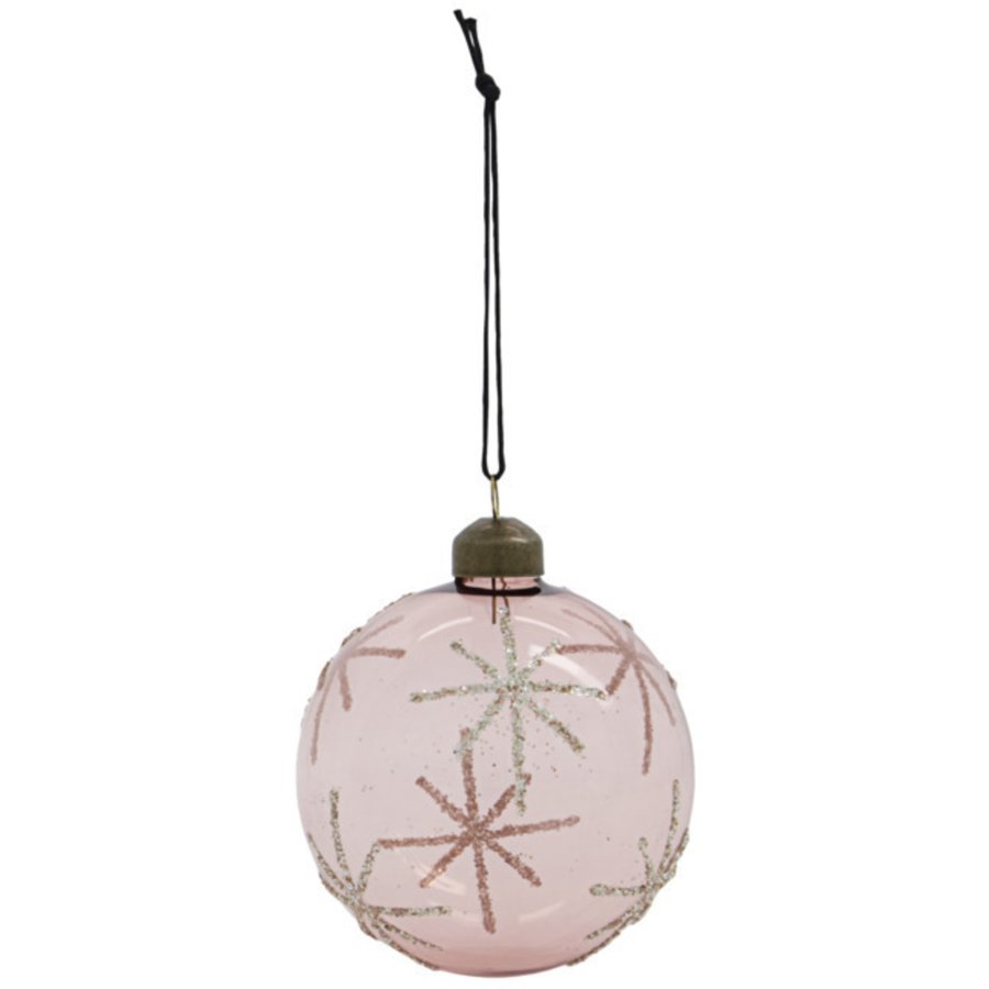 House Doctor Star Julepynt �8 cm, Pink