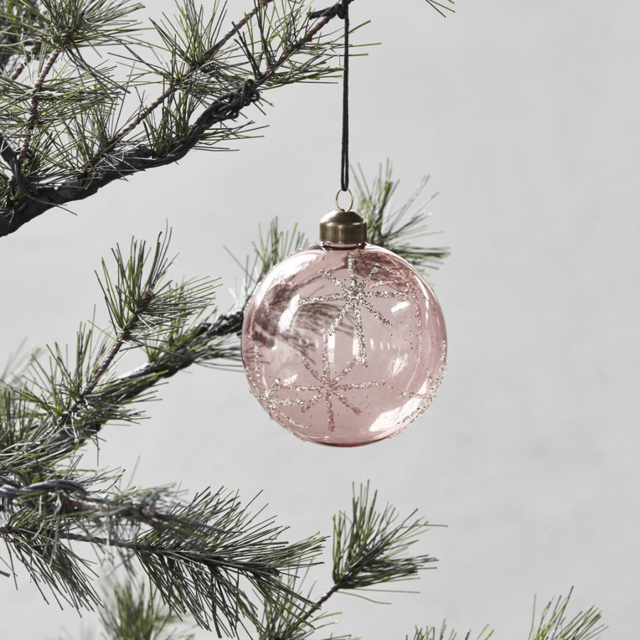 House Doctor Star Julepynt �8 cm, Pink