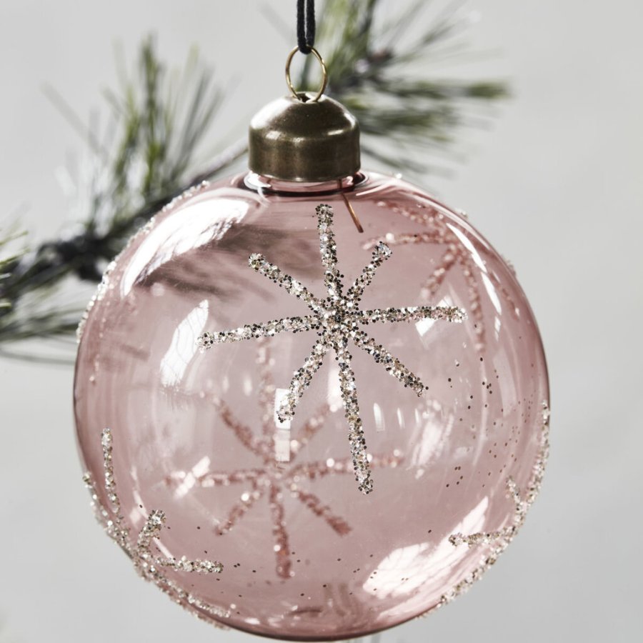 House Doctor Star Julepynt �8 cm, Pink