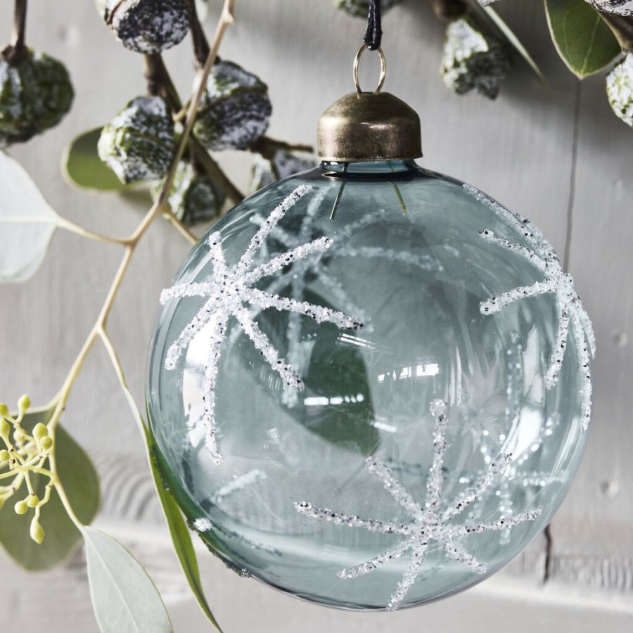 House Doctor Star Julepynt �8 cm, Lysebl�